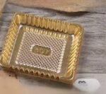 Gold square pastry trays pack of 250