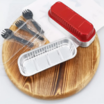 Red aluminum loaf shaped containers with lids pack of 25 - Image 2
