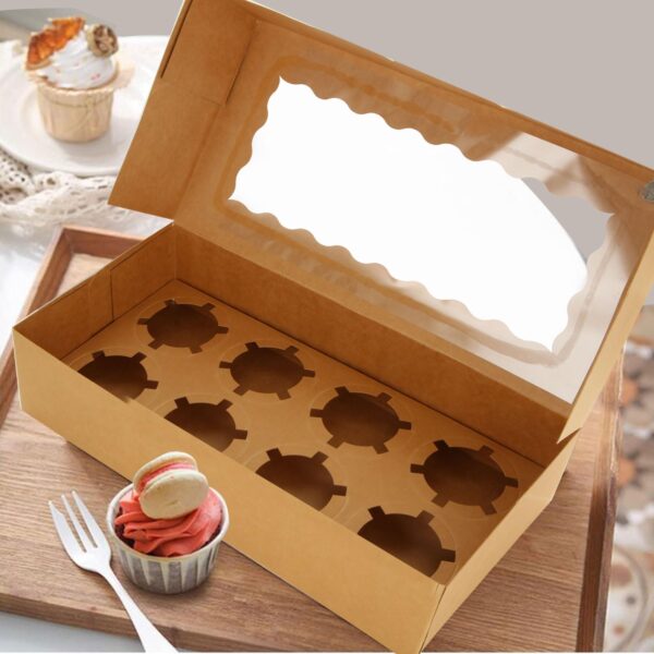 8 Cupcake Boxes Including Inserts