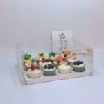12 Cupcake box PVC with insert - Pack of 3 - Image 2