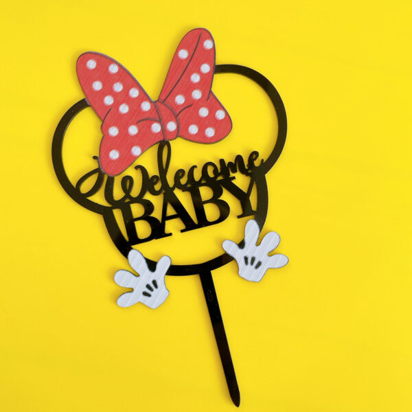 Mickey Mouse Welcome Baby Topper