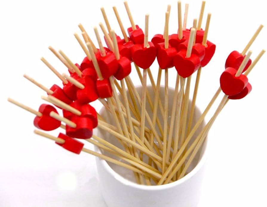 61REphYmn6L._AC_UF894,1000_QL80_ Fancy Picks Red - Pack of 20 - Image 1