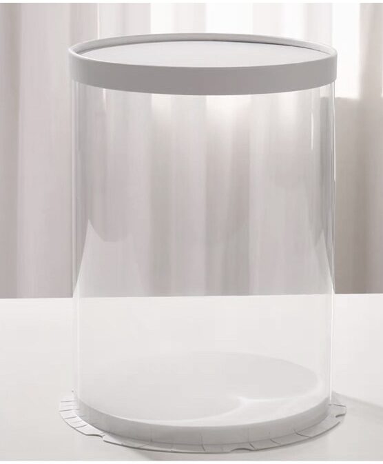 Transparent Dome Round White - 30cm by 30cm by 35cm